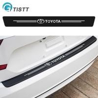 ราคา GTISTT 1ชิ้น คาร์บอนไฟเบอร์ สติกเกอร์ท้ายรถ กันรอยกันชนหลัง กันรอยท้ายรถ สติ๊กเกอร์ติดรถ สำหรับ Toyota Corolla Wigo Wish Sienta Yaris Altis Fortuner CHR Camry Vios RAV4 Avanza Rush Innova (23931693085