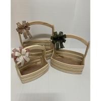 ราคา Set กระเช้าไม้สนทรงสวยงาม กระเช้าสำหรับจัดผลไม้กระเช้าสำหรับจัดของขวัญ (12870860170)