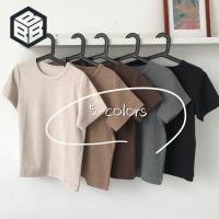 ราคา Bacon เสื้อแขนสั้น เสื้อยืด สีเอิร์ธโทน เสื้อผู้หญิง คอกลม ขนาดฟรีไซส์ พร้อมส่งในไทย 124 (20043405664)