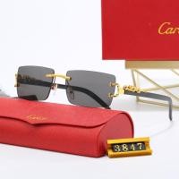 ราคา แว่นกันแดด Cartier หรูหราและทันสมัยใหม่สําหรับผู้ชายและผู้หญิงคลาสสิกย้อนยุคอินเทอร์เน็ตคนดังร้อนขายแว่นกันแดดสดขนาดเล็ก UV400 (26804346509)