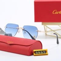 ราคา 2024 ใหม่หรูหรา Cartier แว่นกันแดดแฟชั่น Unisex Anti Strong Light และ Anti UV แว่นตากันแดด UV400 (26454254378)