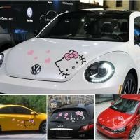 ราคา สติ๊กเกอร์ ตัด ลายเส้น Hello Kitty สติ๊กเกอร์ คิตตี้ แมว แต่ง รถ Sticker Vinyl Decals ขนาด 20 หรือ 32ซม หน้าคิตตี้ หัวใจ (2823075119)