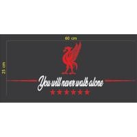 ราคา สติกเกอร์ ตัด ไดคัท ทีม ฟุตบอล ลิเวอร์พูล สีแดง ขาว ขนาด 25 x 60 ซม Liverpool FC You ll Never Walk Alone Sticker PVC (3032642712)
