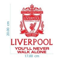 ราคา สติกเกอร์ Liverpool You ll Never Walk Alone ขนาด 17 x 20 ซม เนื้อ PVC กันน้ำ แต่งรถ ทีม ฟุตบอล หงส์แดง ลิเวอร์พูล (3172681718)