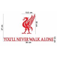ราคา สติกเกอร์ ตัด ไดคัท ทีม ฟุตบอล ลิเวอร์พูล Liverpool No 27 ขนาด 27 x 50 ซม หงส์แดง YOU LL NEVER WALK ALONE (22747477738)