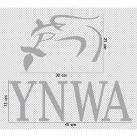 ราคา สติกเกอร์ ตัด ไดคัท สีเทางกึ่งเงิน YNWA ทีม Liverpool FC ทีมฟุตบอลหงส์แดง สติกเกอร์สีเทากึ่งเงิน ขนาดและแบบตามภาพ (29151187697)