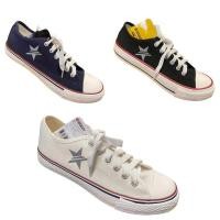 ราคา รองเท้าผ้าใบแบบผูกเชือก โกลด์ซิตี้ Goldcity รุ่นลิมิเตด GC 015 NO size 37 45 สี ครีม ขาว ดำ กรม (17922514995)