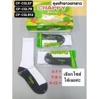 ราคา ถุงเท้านักเรียนยาวสีขาวพื้นเทา CHAPPY จำนวน1โหล (7262778486)