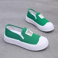 ราคา 现货直发 รองเท้าผ้าใบผู้หญิงฤดูใบไม้ผลิ Low top สไตล์เกาหลีแฟชั่น All match Casual สบาย Slip on รองเท้าขี้เกียจรองเท้าผ้าใบ 7 05 (29854629420)
