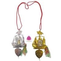 ราคา สำเภาเงิน ทองหลวงปู่ทวด สำเภาเรียกทรัพย์ มีสายห้อย เรือเงินทอง เรือเรียกทรัพย์ (14887416453)