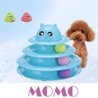ราคา MOMO รางบอลแมวหัวการ์ตูน TC318 ของเล่นแมว Tower 3 ชั้น (12346738182)
