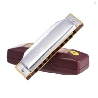 ราคา Suzuki 1072 A Folkmaster Standard 10 Hole Diatonic Harmonica Key of A 20 Tone สําหรับนักเรียนเริ ่ มต ้ น (29700530455)