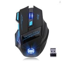 ราคา Zelotes F14 LED เมาส์คอมพิวเตอร์ไร้สาย 2 4G 2400 DPI 7 ปุ่มเมาส์เล่นเกมไร้สายที่มีสีสันไฟหายใจสําหรับ Pro Gamer (26503224546)