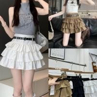 ราคา Lady jeans 089 K กระโปรงระบาย3 ชั้น แถมฟรีเข็มขัดหัวใจ (24080881775)