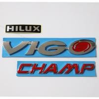 ราคา 3 ชิ้น โลโก้ VIGO CHAMP สติ๊กเกอร์ HILUX ไฮลักซ์ ติดฝาท้ายกระบะ สำหรับ วีโก้ แชมป์ TOYOTA HILUX VIGO CHAMP (18237707801)