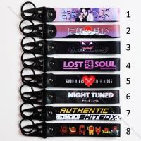 ราคา พร้อมส่งจากไทย พวงกุญแจผ้าซิ่ง พวงกุญแจ งานสกรีน สไตล์ JDM ญี่ปุ่น พวงกุญแจรถมอเตอร์ไซค์ V 43 (25015040473)