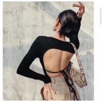 ราคา HOT เสื้อแขนยาว สายฝอ ZapZap แขนยาว เว้าหลัง มีเชือกเส้นเล็กผูกเก๋ๆ ผ้าเรย่อนยืดได้ตามขนาดตัว (14943823940)