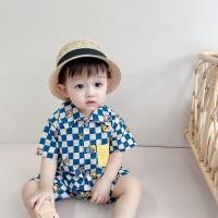 ราคา NT baby สินค้าพร้อมส่ง ชุดจั๊มสูทรอมเปอร์ แขนสั้น ลายสก๊อตชุดเด็กผู้ชาย ชุดฤดูร้อนสไตล์เกาหลี เสื้อผ้าเด็กอ่อน บอดี้สูท (18240721240)