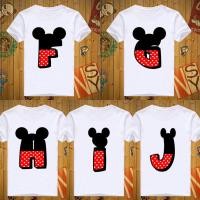 ราคา เสื้อยืดอักษรภาษาอังกฤษ F G H I J ลายมิกกี้ Mickey F J (24005579872)