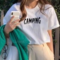 ราคา เสื้อยืด ขายดีที่สุด มินิมอล น่ารัก แขนสั้น แฟชั่นสไตล์เกาหลี เสื้อสาวอวบอ้วน ใส่สบาย สกรีนสวย (29652899704)