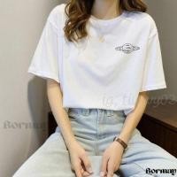 ราคา เสื้อยืด ขายดีที่สุด มินิมอล น่ารัก แขนสั้น แฟชั่นสไตล์เกาหลี เสื้อสาวอวบอ้วน ใส่สบาย สกรีนสวย (28655302461)