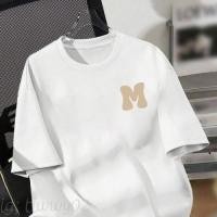 ราคา เสื้อยืด ขายดีที่สุด มินิมอล น่ารัก แขนสั้น แฟชั่นสไตล์เกาหลี เสื้อสาวอวบอ้วน ใส่สบาย สกรีนสวย (25833480753)