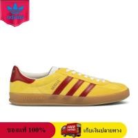 ราคา ของแท้ 100 Gucci x Adidas Gazelle Yellow Velvet 707848 9STU0 7170 Sneaker รองเท้าผู้ชายและผู้หญิง (24867374771)