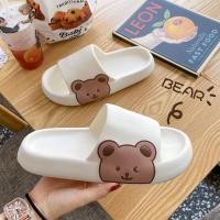 ราคา มาใหม่ รองเท้าแฟชั่นเกาหลี รองเท้าแตะแฟชั่นใส่นิ่มลายหมีใส่สบาย รองเท้าแตะ (20486647045)
