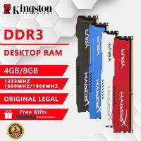 ราคา Kingston Hyperx 4GB 8GB Desktop RAM DDR3 1333MHZ 1600 1866MHZ DIMM Memory for PC (18185781755)