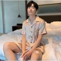 ราคา ชุดนอนเนื้อผ้าซาติน แขนสั้นขาสั้น เซ็ทสองชิ้น ผ้านุ่มลื่น ใส่สบาย ไม่อึดอัด S5 (24474764702)