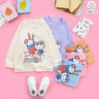 ราคา เสื้อแขนยาวเด็ก แขนยาวคอกลม ลายคิตตี้ (20994448511)