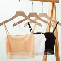 ราคา ขายดี เสื้อสายเดี่ยว เปิดไหล่ข้างเดียว แต่งลูกไม้ ขนาดเล็ก ป้องกันแสงสะท้อน สีนู้ด แฟชั่นฤดูร้อน สําหรับผู้หญิง 6IGQ (25724222575)