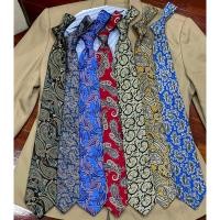 ราคา เนคไท ลายลูกน้ำ Paisley มือสอง เนคไทวินเทจ necktie (24000378268)