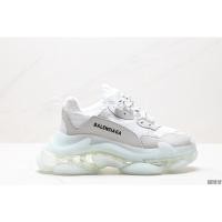 ราคา Balenciaga Triple S Balenciaga Triple made old รองเท้าผ้าใบลําลอง พื้นหนา สีเทา และสีขาว CDJ2 (25572959395)
