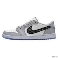 ราคา Hh X Air Jordan 1 AD1 JA รองเท้าผ้าใบทรงเตี้ยย้อนยุคกีฬาชั้นนํา Dior x ผู้หญิงผู้ชาย W 6LIH (27305567873)