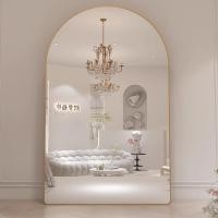 ราคา MOOM กระจกเงา แบบเต็มตัว โกลเด้น 170 ซม กระจกเต็มตัว ติดเพดาน และผนัง กระจกยาวเต็มตัว ขอบโลหะ พร้อมขาตั้ง กระจกกันระเบิด กระจกยาว (26755386976)