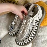 ราคา ลดราคา รองเท้าเชือกถัก Keen รองเท้าแตะคีนรุ่นฮิต พื้นโลโก้ ปั๊มทุกจุด ใส่สบายไม่เจ็บเท้า มินิมอลสุด (23076847924)