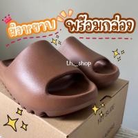 ราคา มีกล่อง รองเท้าแตะ Yeezy Slide พื้นโลโก้ ผิวหยาบ มีคิวอาร์โค้ด งาน 1 1 รองเท้ายีซี่ (18392161249)