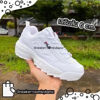 ราคา รองเท้าFILA รองเท้าฟิล่า พื้นสูง 6CM งานปัก (9168075758)