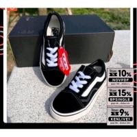 ราคา มีกล่อง รองเท้าผ้าใบ Vans Oldskool รองเท้าผ้าใบแวนโอลสคูลเด็ก แวนสลิปออน มีกล่อง ใส่สบายไม่กัดเท้า (8954923225)