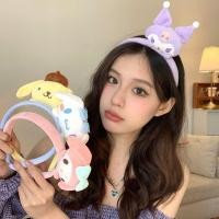 ราคา Sanrio การ ์ ตูนน ่ ารัก Headwear อบเชยสุนัขแถบคาดศีรษะหญิงล ้ างหน ้ าการ ์ ตูน Hairpin น ่ ารัก Melody แถบคาดศีรษะ Kuromi อุปกรณ ์ เสริมผมกดผม Headwear ผม Tie K10 (28250875401)