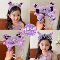 ราคา Sanrio การ ์ ตูนน ่ ารัก Headwear Kuromi เด ็ กแถบคาดศีรษะสาวน ้ อยน ่ ารักการ ์ ตูน Crown แถบคาดศีรษะเจ ้ าหญิงภาพแสดง Hairpin สาวอุปกรณ ์ เสริมผม K10 (27250870463)