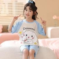 ราคา Kuromi Sanrio ชุดนอนเด ็ กผู ้ หญิง kuromi ฤดูร ้ อนแขนสั ้ นผ ้ าฝ ้ ายบางชุดสไตล ์ ใหม ่ อบเชยสุนัขสาวฤดูร ้ อน Homewear ชุด K7 (26300341895)