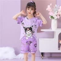 ราคา Kuromi Sanrio ชุดนอนเด ็ กแขนสั ้ นฤดูร ้ อนชุดเด ็ กผู ้ หญิง kuromi กลางเด ็ กใหญ ่ ฤดูร ้ อนสไตล ์ เจ ้ าหญิง Influencer เด ็ กเสื ้ อผ ้ าบ ้ าน K7 (26300341834)