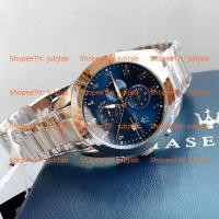 ราคา Pre R8853112505 45mm Traguardo Mens Watch Maserati นาฬิกาผู้ชาย (9300768109)