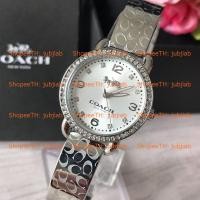 ราคา Pre 14502353 14502354 14502355 28mm Delancey Ladies Watch Coach นาฬิกาผู้หญิง (1482744859)