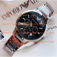 ราคา Pre AR2434 AR2448 AR2452 AR2453 AR2454 AR2458 43mm Mens Watch Emporio Armani นาฬิกาผู้ชาย (230365955)