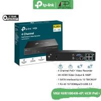 ราคา TP LINK เครื่องบันทึก 4Channel PoE Network Video Recorder รุ่นVIGI NVR1004H 4P ประกัน3ปี (20790563356)