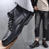 ราคา Martin boots men s summer thin breathable new trendy high top vintage brushed casualdr Martens Boots men s summer thin breathable new trendy high top retro Dr Martens boots fleec (20578399447)