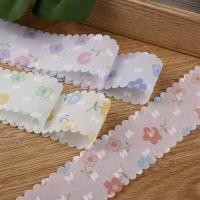 ราคา ริบบิ้นลูกไม้ ผ้าชีฟอง พิมพ์ลายโบว์ กว้าง 4 ซม สําหรับตกแต่งกล่องของขวัญ DIY 1 เมตร (25070823561)